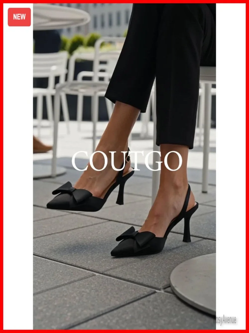 Womens Slingback Kitten Heels Bow Satin Closed Pointed Toe Pumps D'Orsay Slip